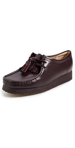 Clarks Somerset Nights Wallabee Shoes Purple Grape Leather 9.5