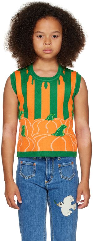 HELMSTEDT SSENSE Exclusive Kids Orange & Green Ami Vest