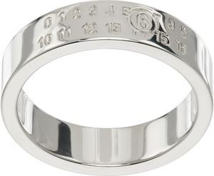 MM6 Maison Margiela Silver Logo Ring