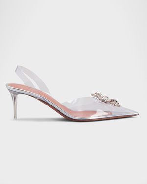 Rosie Clear Bow Halter Pumps
