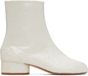 Maison Margiela White Tabi Ankle Boots