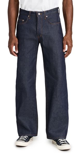 Naked & Famous Denim Strong Guy Dirty Fade Selvedge Jeans Indigo 36