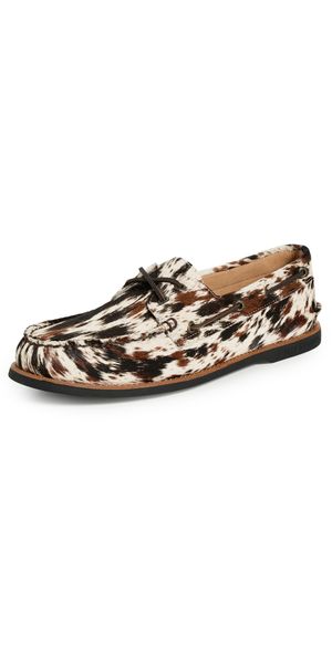 Sperry Cloud Ao Lux Animal Print Boat Shoes White/Print 9