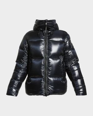Men's Crofton Black Disc Puffer Jacket