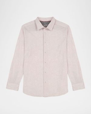 Men's Thurston Stretch Paisley Button-Down Shirt