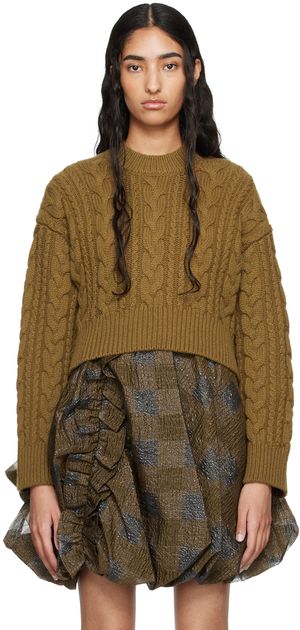 Cecilie Bahnsen Brown Vibeke Sweater
