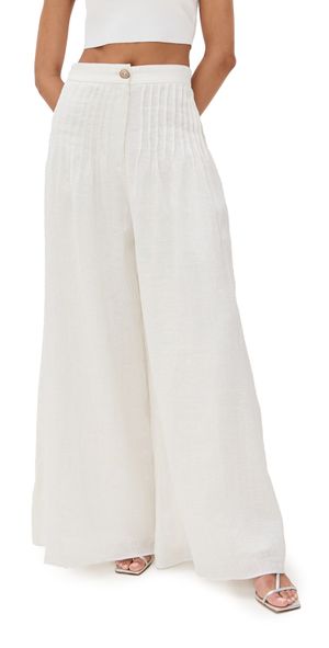 Azulu Posey Pants Ivory/Silver S