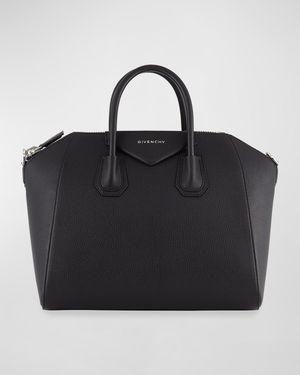 Antigona Medium Top Handle Bag in Grained Leather