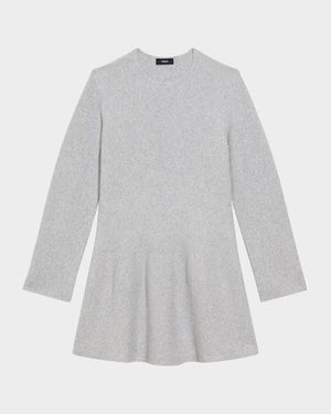 Wool-Cashmere Flounce Dress