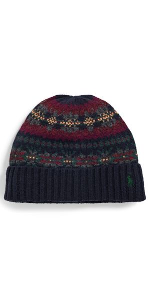 Polo Ralph Lauren Fair Isle Beanie Navy Multi One Size