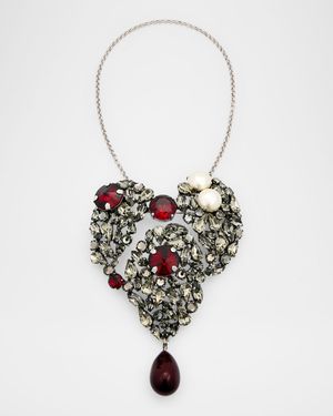 Le Coeur Fetiche Heart Necklace with Convertible Brooch