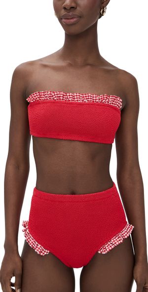 Hunza G Bikini Set Red/Red One Size