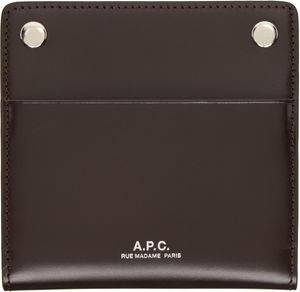 A.P.C. Brown André Bifold Card Holder