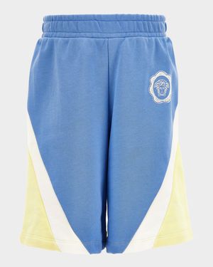 Boy's Medusa Stamp Fleece Shorts, Size 6-14