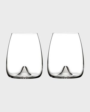 Elegance Stemless Wine Glasses, Set of 2