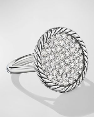 Elements Ring with Diamonds in Silver, 21.2mm