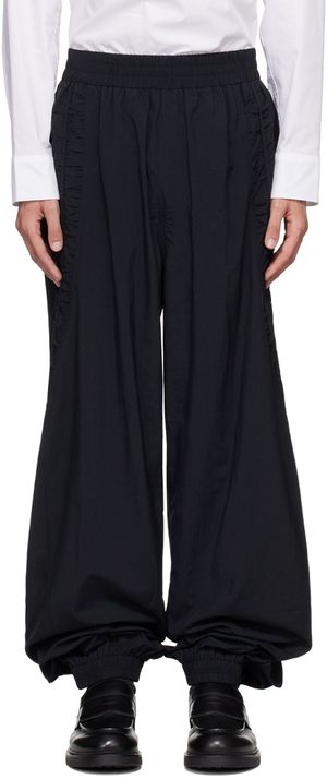 SAGE NATION Black Fossil Track Pants