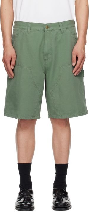 Carhartt Work In Progress Short vert à empiècement aux genoux