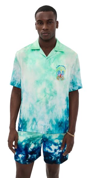 Casablanca Surf Lotus Short Sleeve Shirt Multi XL