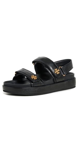 Tory Burch Kira Two Band Sport Sandals Perfect Black 5
