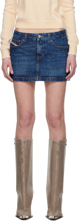 Diesel Blue De-Ron Denim Miniskirt