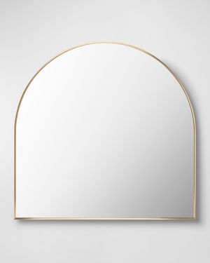 Aranya 36" Wide-Arch Wall Mirror, Gold