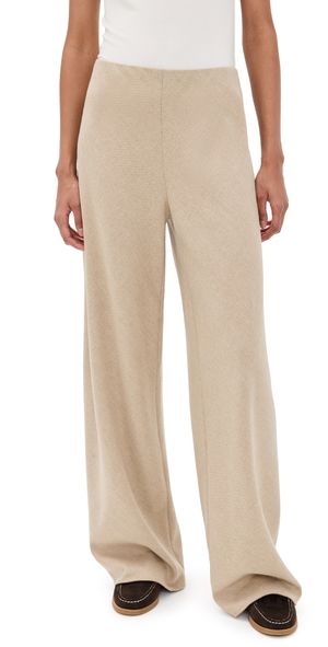 Vince High Waist Wool Blend Bias Pants Oatmeal XXS