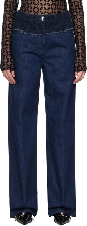 Givenchy Jean bleu à panneaux