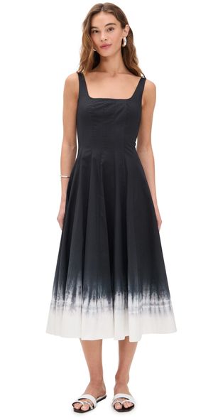 STAUD Wells Dress Onyx Ombre 14
