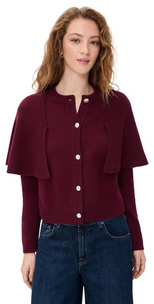 ba & sh Peggy Cardigan Bordeaux 1