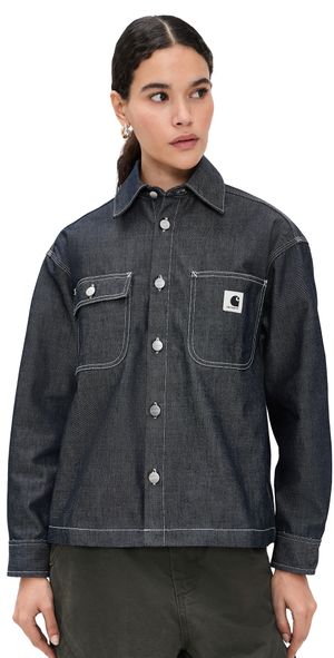 Carhartt WIP Louis Denim Shirt Jacket Blue L