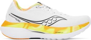 Saucony White & Yellow Endorphin Sneakers