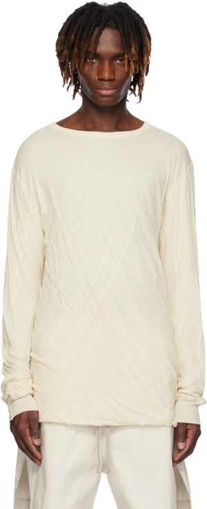 Rick Owens Off-White Hollywood Jumbo Double LS T-shirt