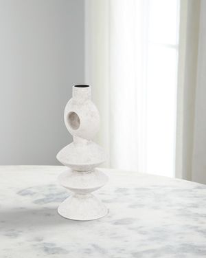 Yagya 16" Ceramic Vase, White