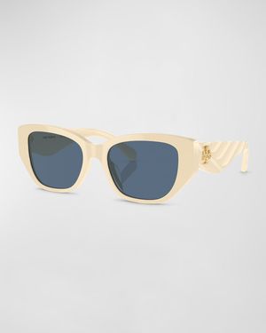 Kira Quilted Acetate Cat-Eye Sunglasses