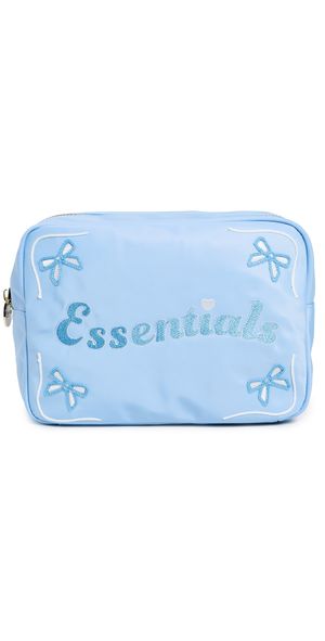 Stoney Clover Lane Essentials Embroidered Large Pouch Periwinkle One Size