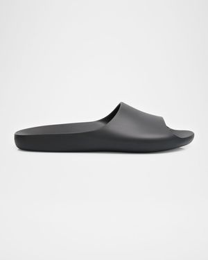 Ama Rubber Flat Slide Sandals