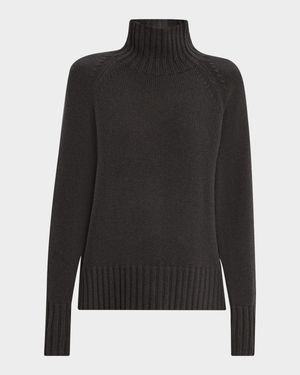 Wool-Cashmere Mock-Neck Sweater