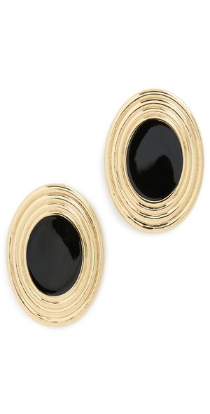 Heaven Mayhem Rowan Earrings Gold/Black One Size