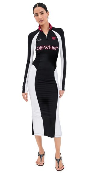 Off-White Tech Serena Midi Dress Black/White 38