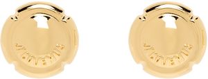 JACQUEMUS Gold Les Sculptures 'Les Festiva' Earrings