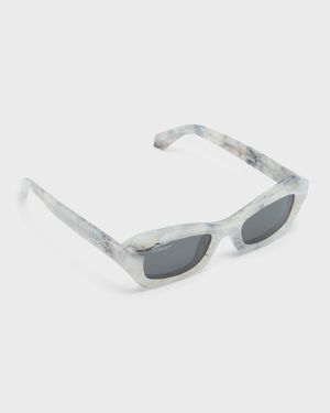 Men's Venezia Acetate Rectangle Sunglasses