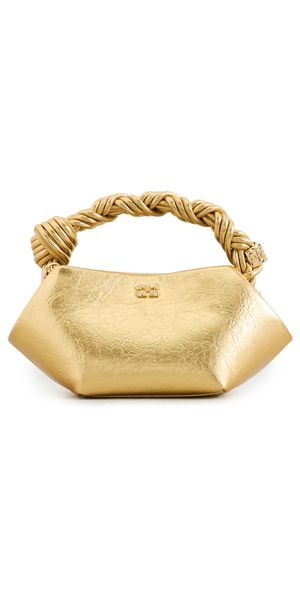 GANNI Metallic Mini Bou Bag Gold One Size