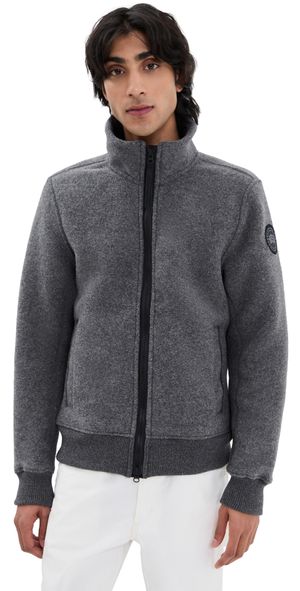 Canada Goose Black Disc Lawson Fleece Jacket Quarry Grey L