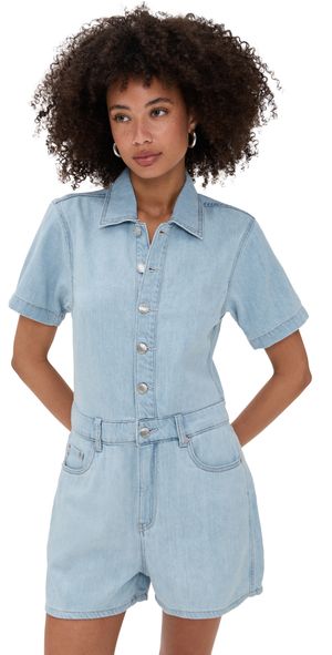 DL1961 DL Aura Montauk Denim Romper Poolside (DL Aura) S