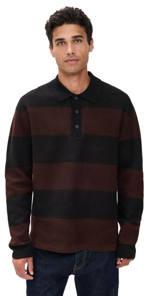 NN07 Rugby Polo Sweater Black L