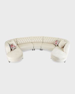 Pouf Double Chaise Sectional