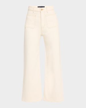 Grant High-Rise Wide-Leg Crop Jeans
