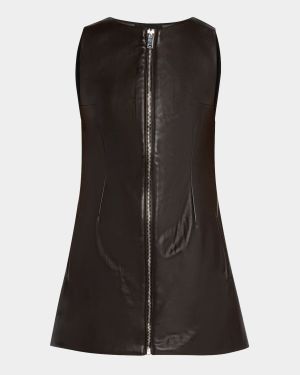 Aria Vegan Leather Mini Dress