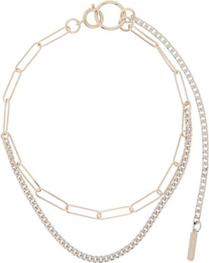 Justine Clenquet Silver & Gold Pixie Choker